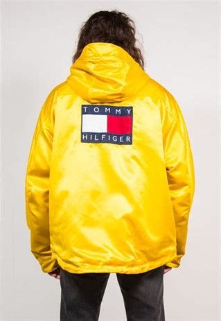 yellow tommy hilfiger coat